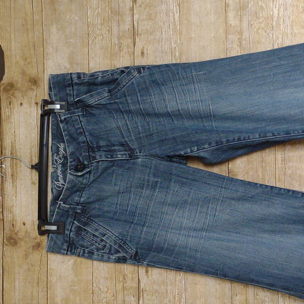 American Eagle low rise trouser cut off jeans